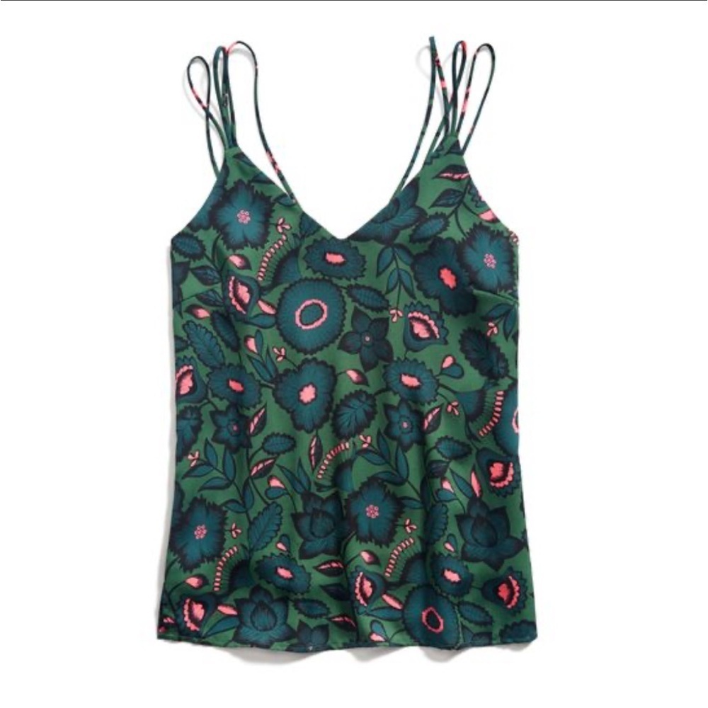 Multi strap floral blouse
